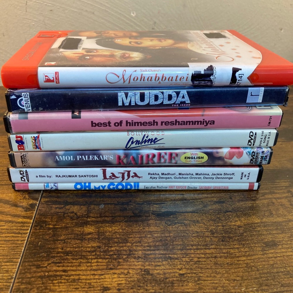Bollywood DVD Lot of 7 Mohabbatein Lajja Kairee Mudda My Himesh Reshammiya Hindi